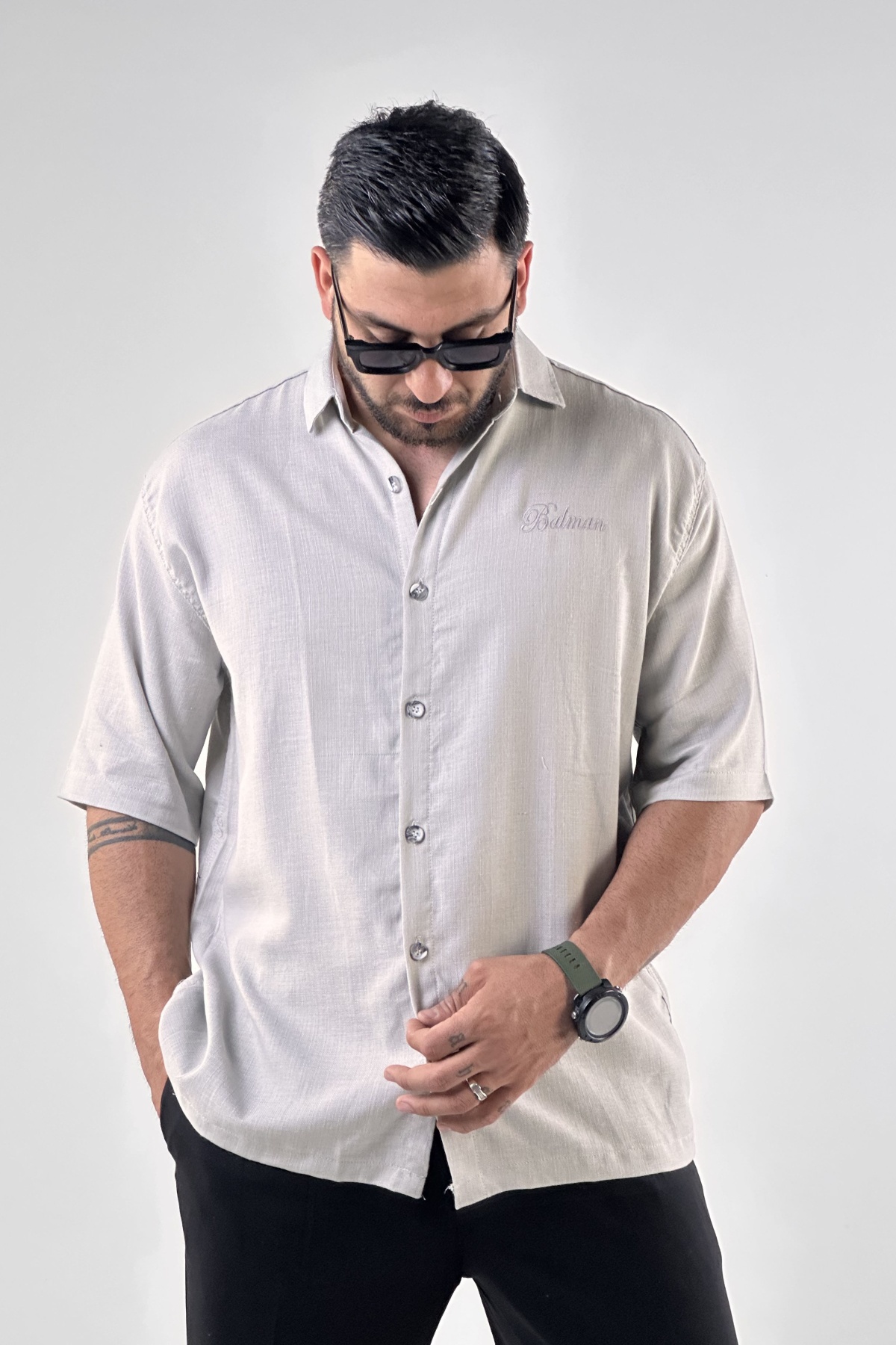 پیراهن کنفی ساده (10031)