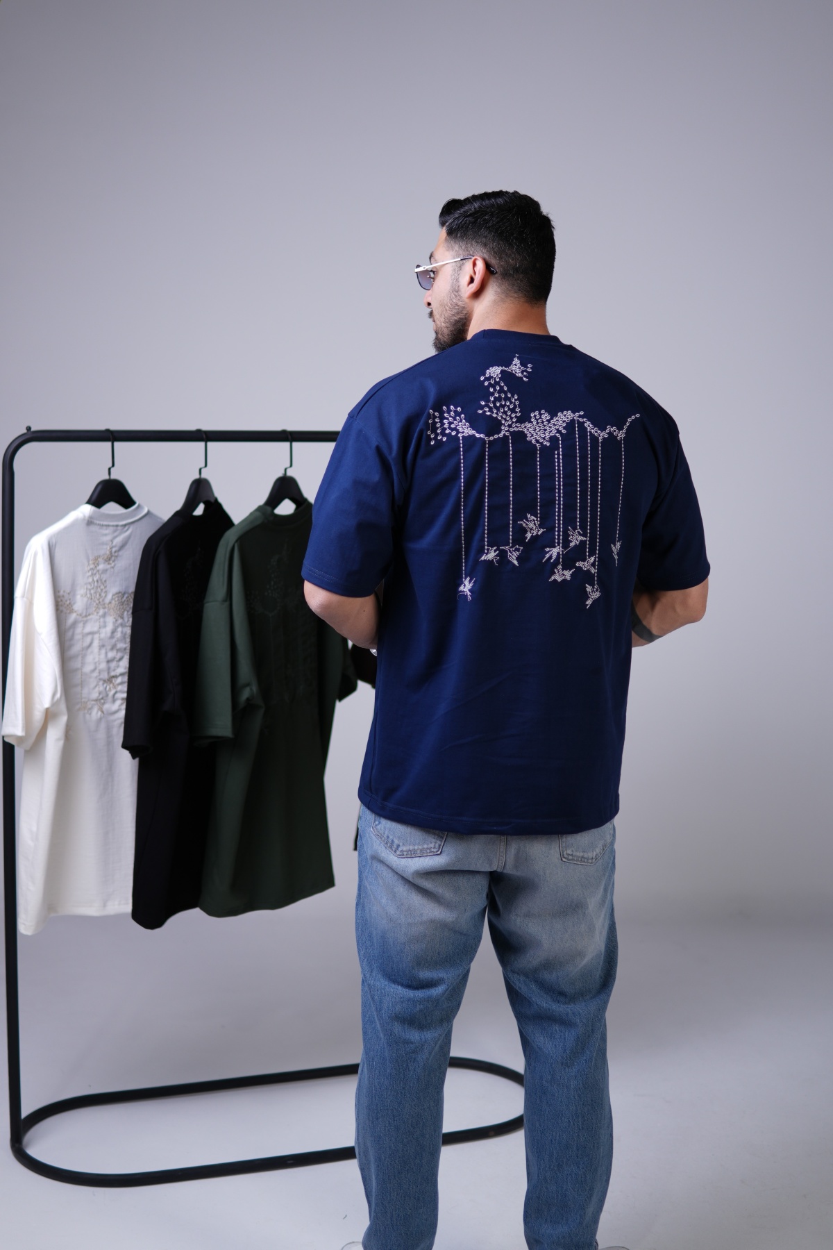 تیشرت گلدوزی پرنده (10025)