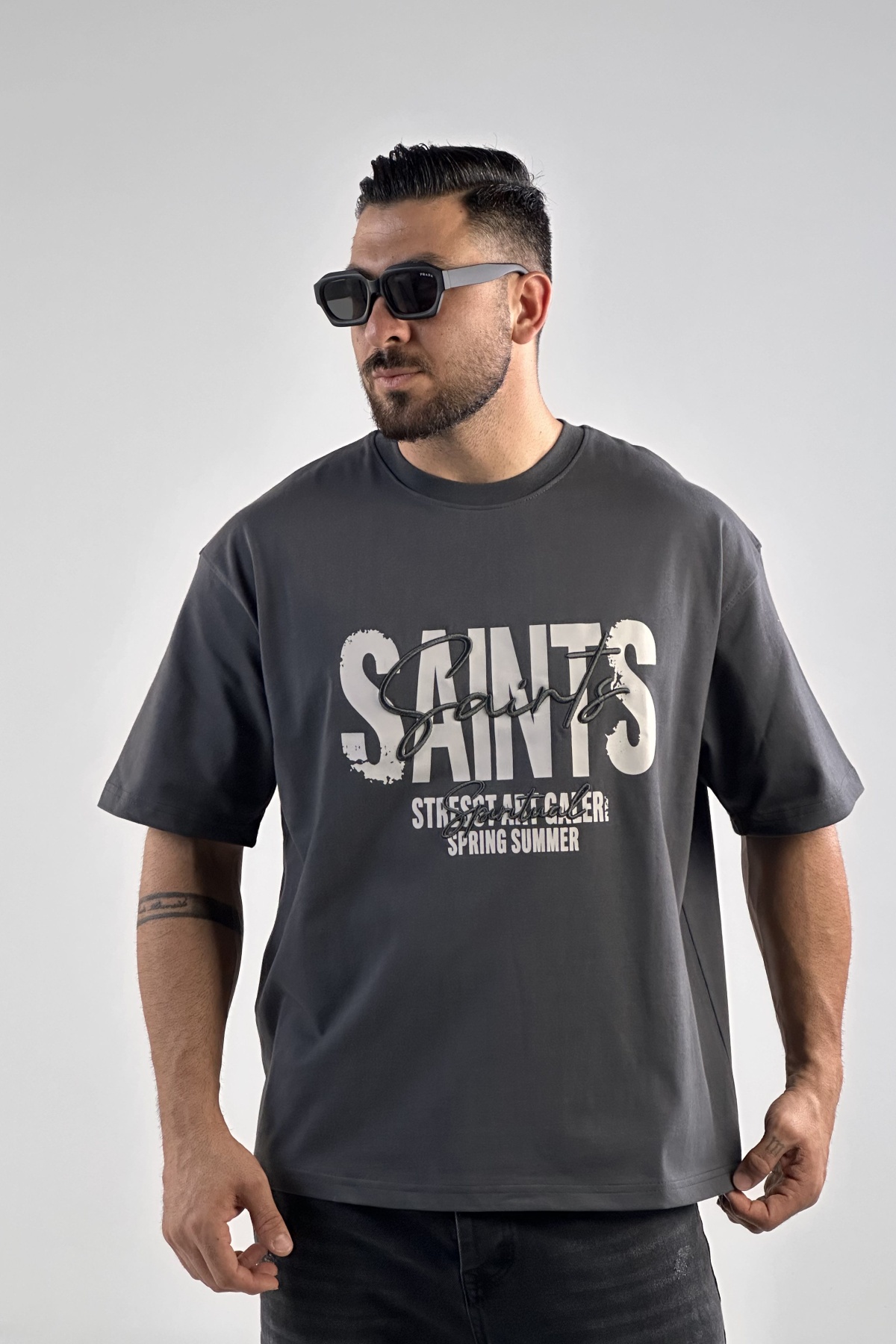 تیشرت چاپ SAINTS ماکان (10308)