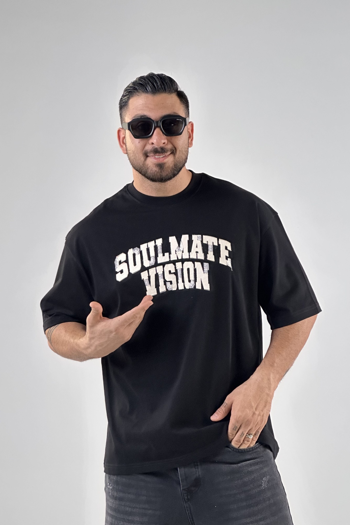 تیشرت تیکه دوزی و گلدوزی SOULMATE  ماکان (10306)