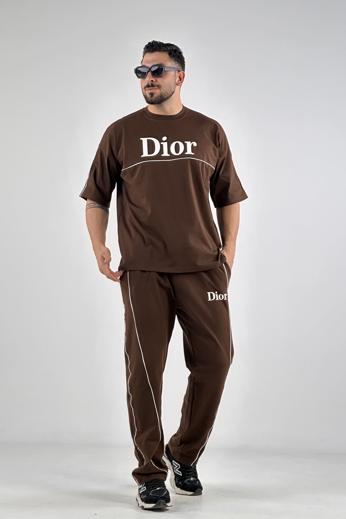 ست تیشرت شلوار Dior پنبه (10623)