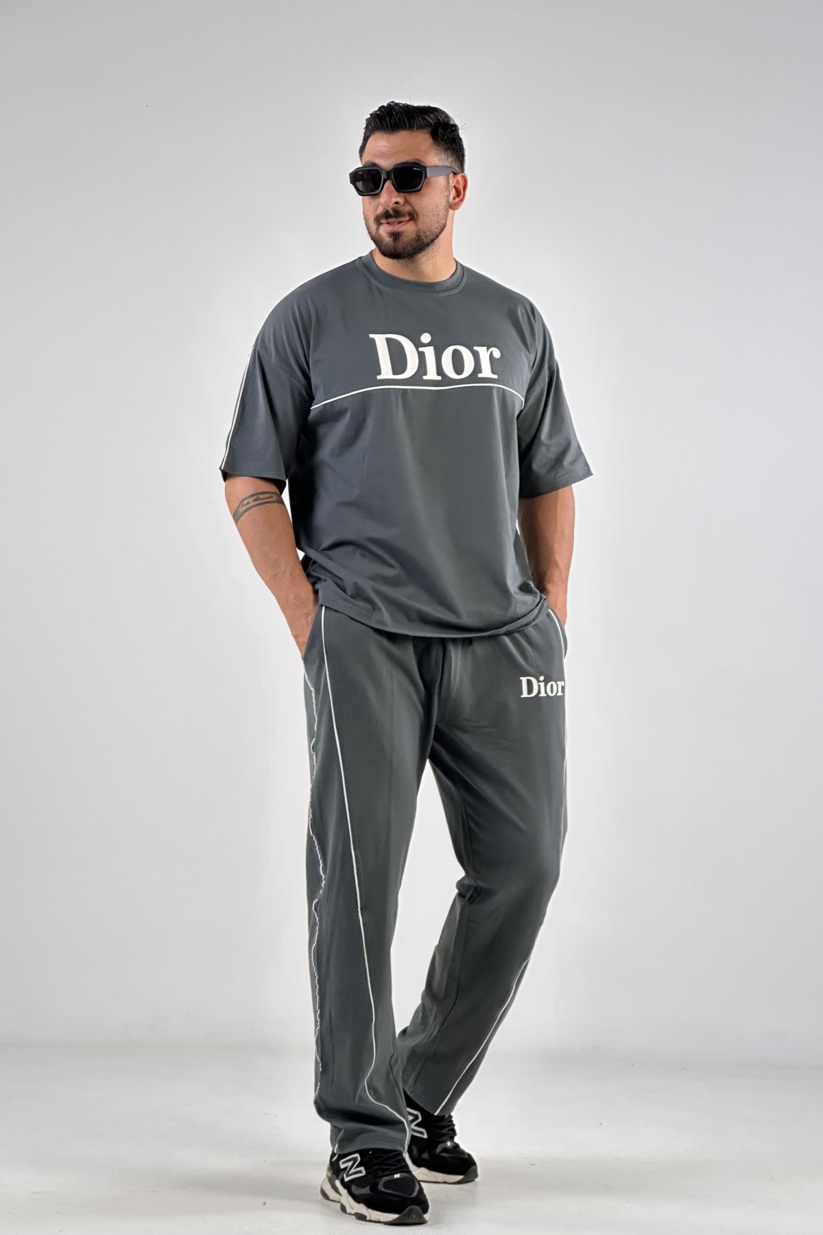 ست تیشرت شلوار Dior پنبه (10623)