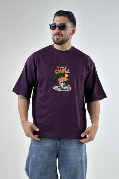 تیشرت گلدوزی سگ CHIILL دونخ (10641)