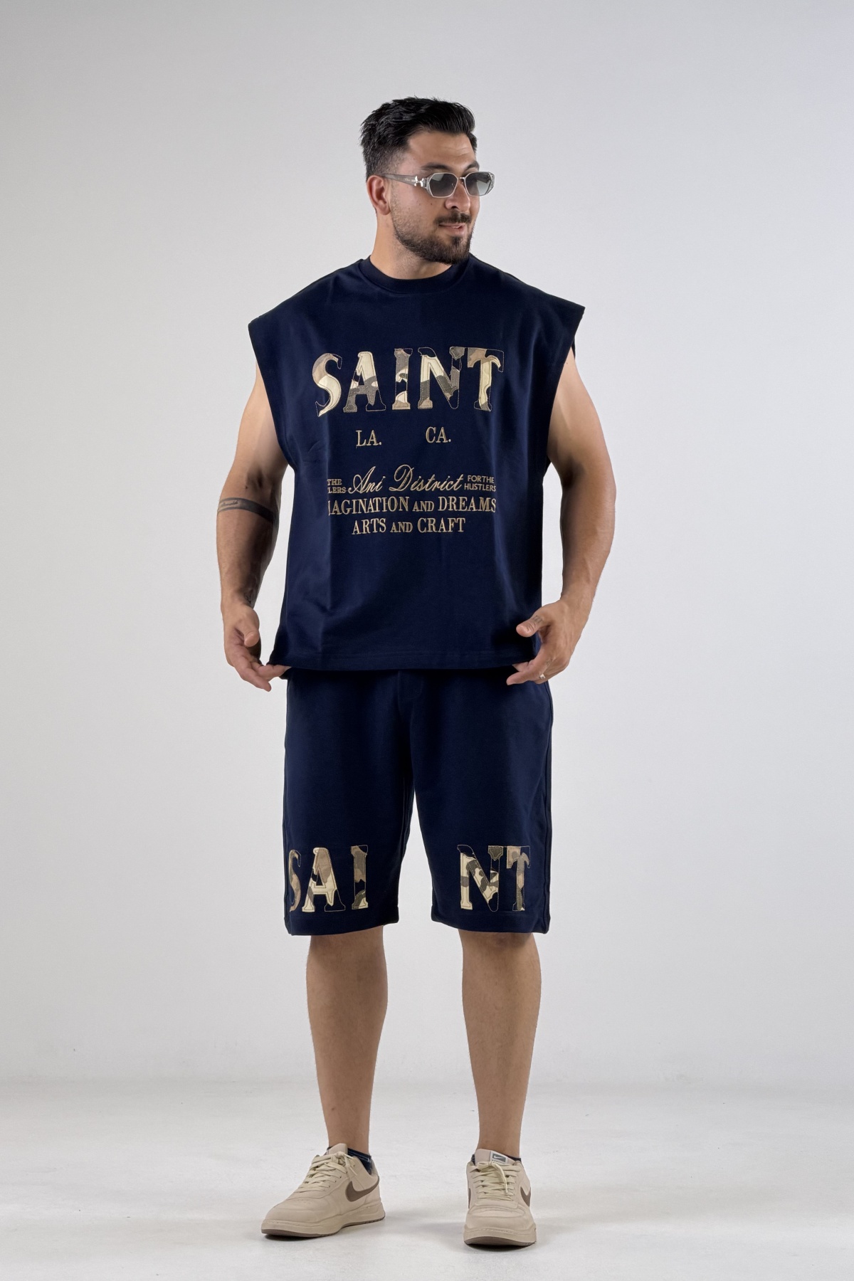 ست وست شلوارک SAINT دونخ (10679)