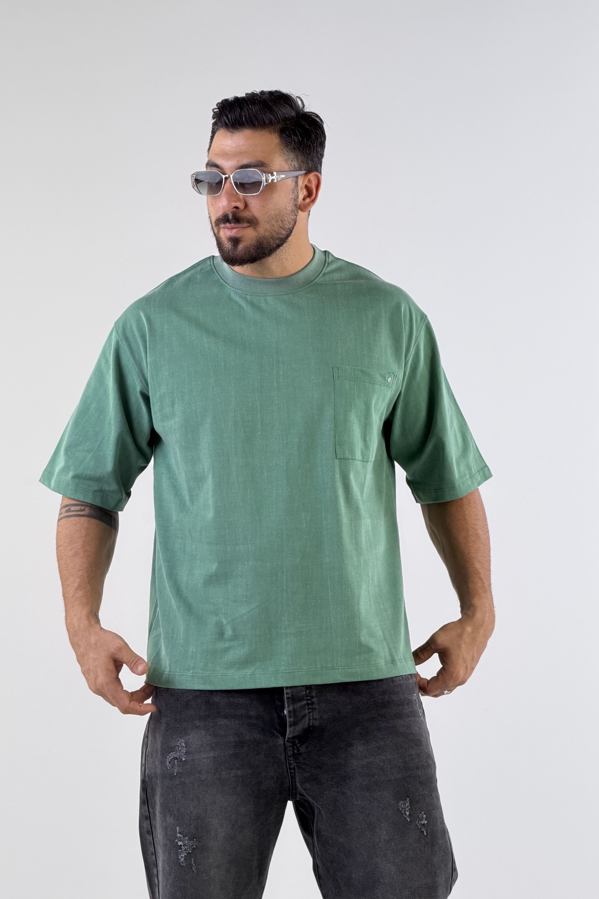 تیشرت سنگشور جیبدار (10591)