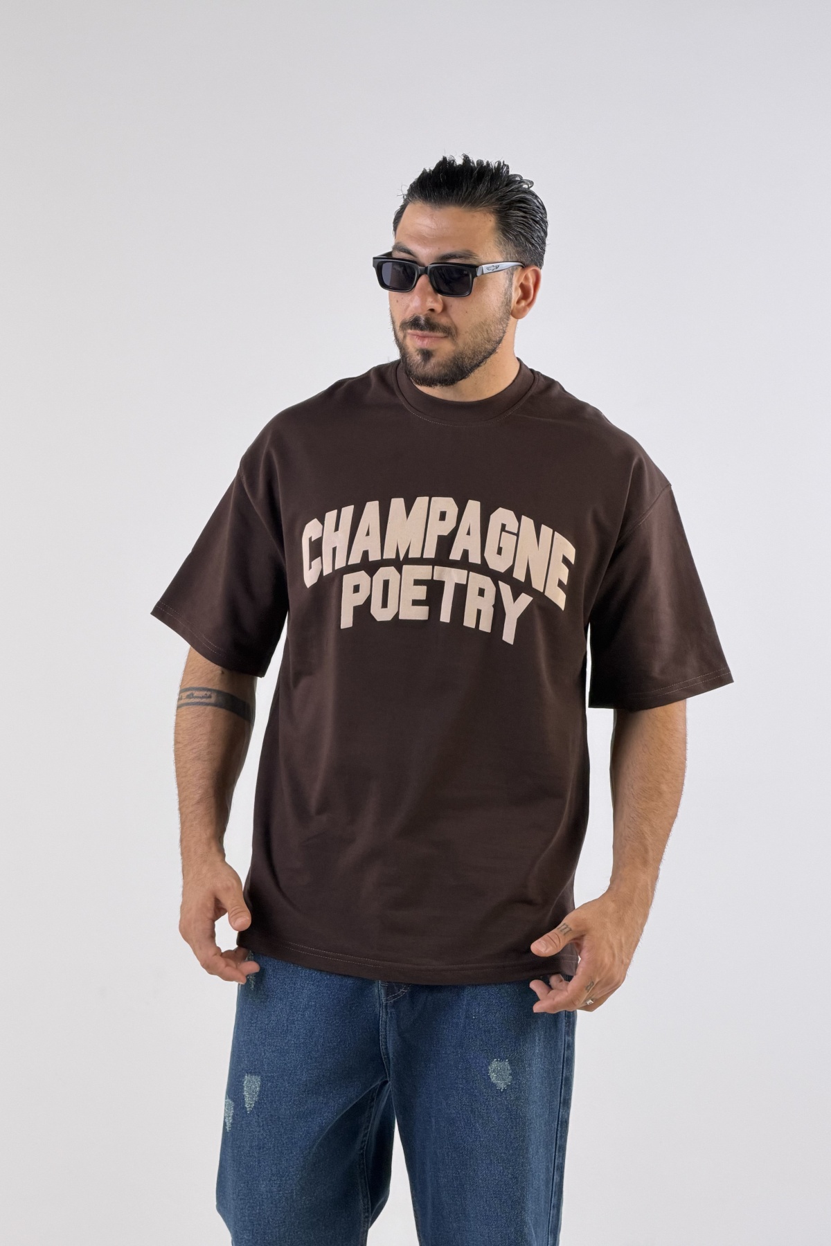 تیشرت چاپ CHAMPAGNE POETRY پفکی (10804)
