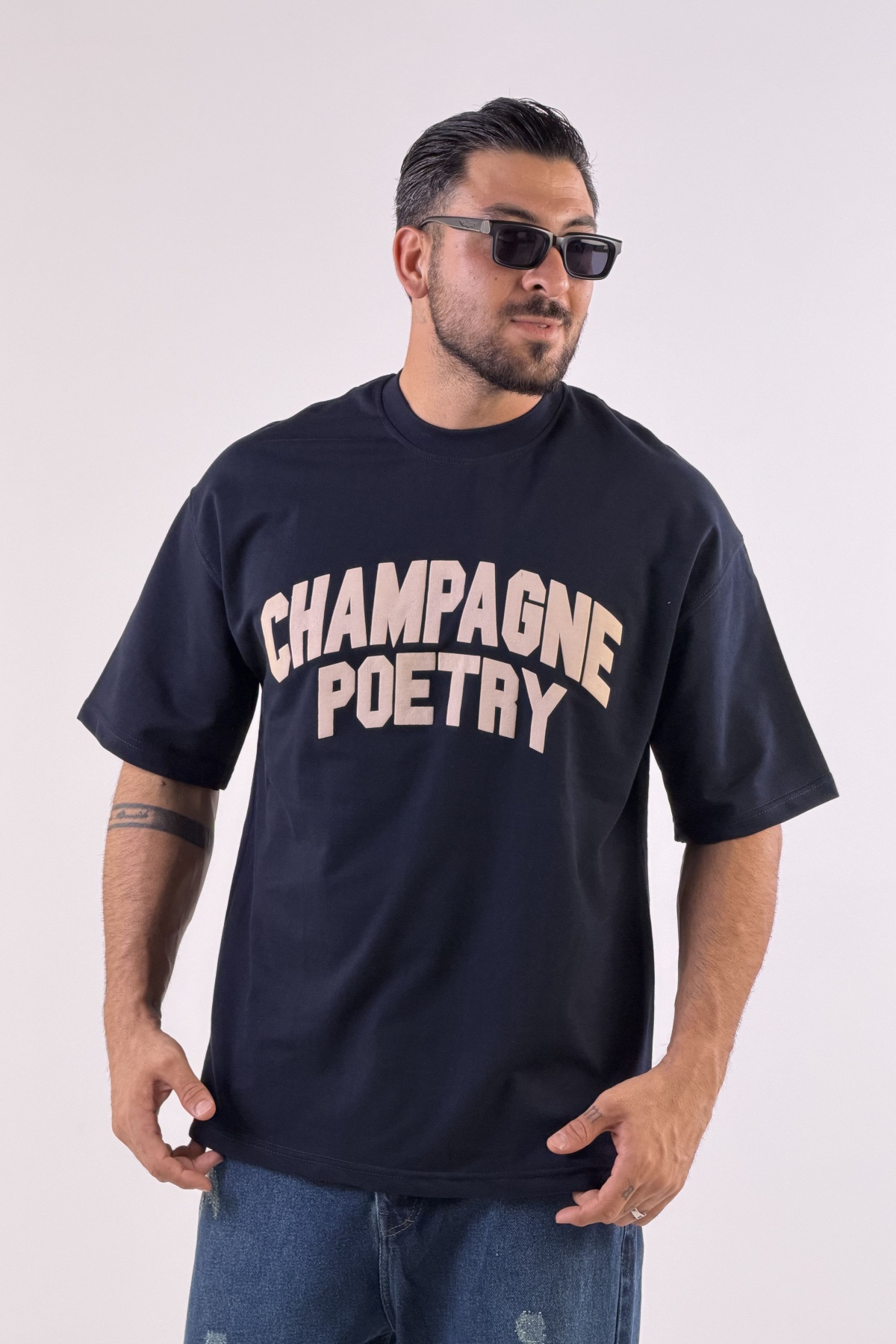 تیشرت چاپ CHAMPAGNE POETRY پفکی (10804)