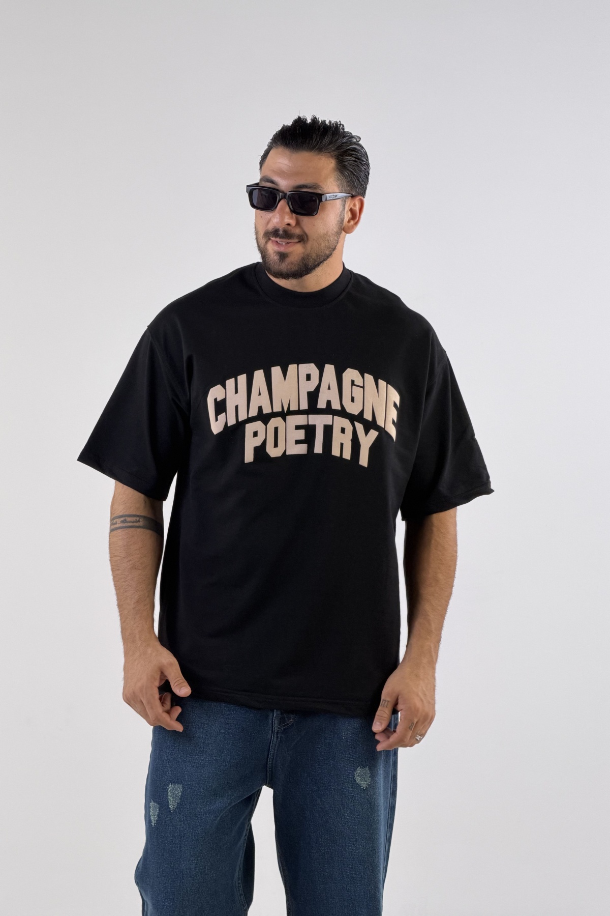 تیشرت چاپ CHAMPAGNE POETRY پفکی (10804)