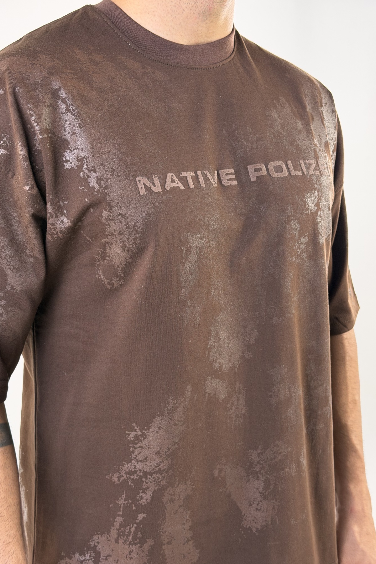 تیشرت چاپ NATIVE POLIZEI دو نخ (10681)