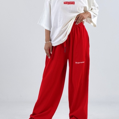 ست تیشرت شلوار Supreme گلدوزی (10772)