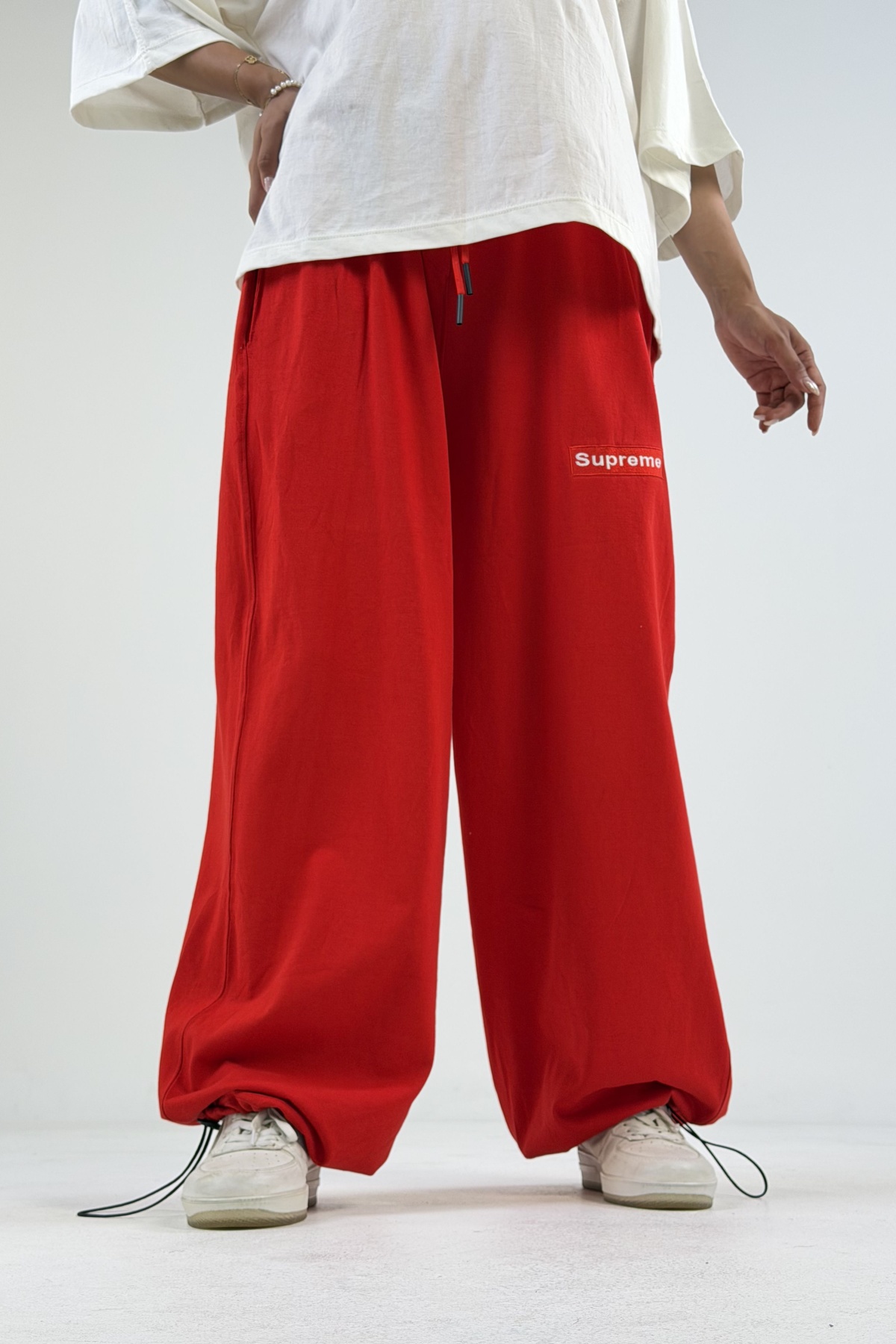 ست تیشرت شلوار Supreme گلدوزی (10772)