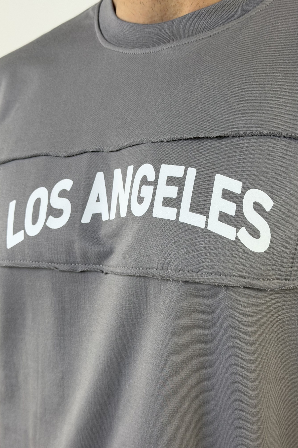تیشرت LOS ANGELES تیکه دار (10923)
