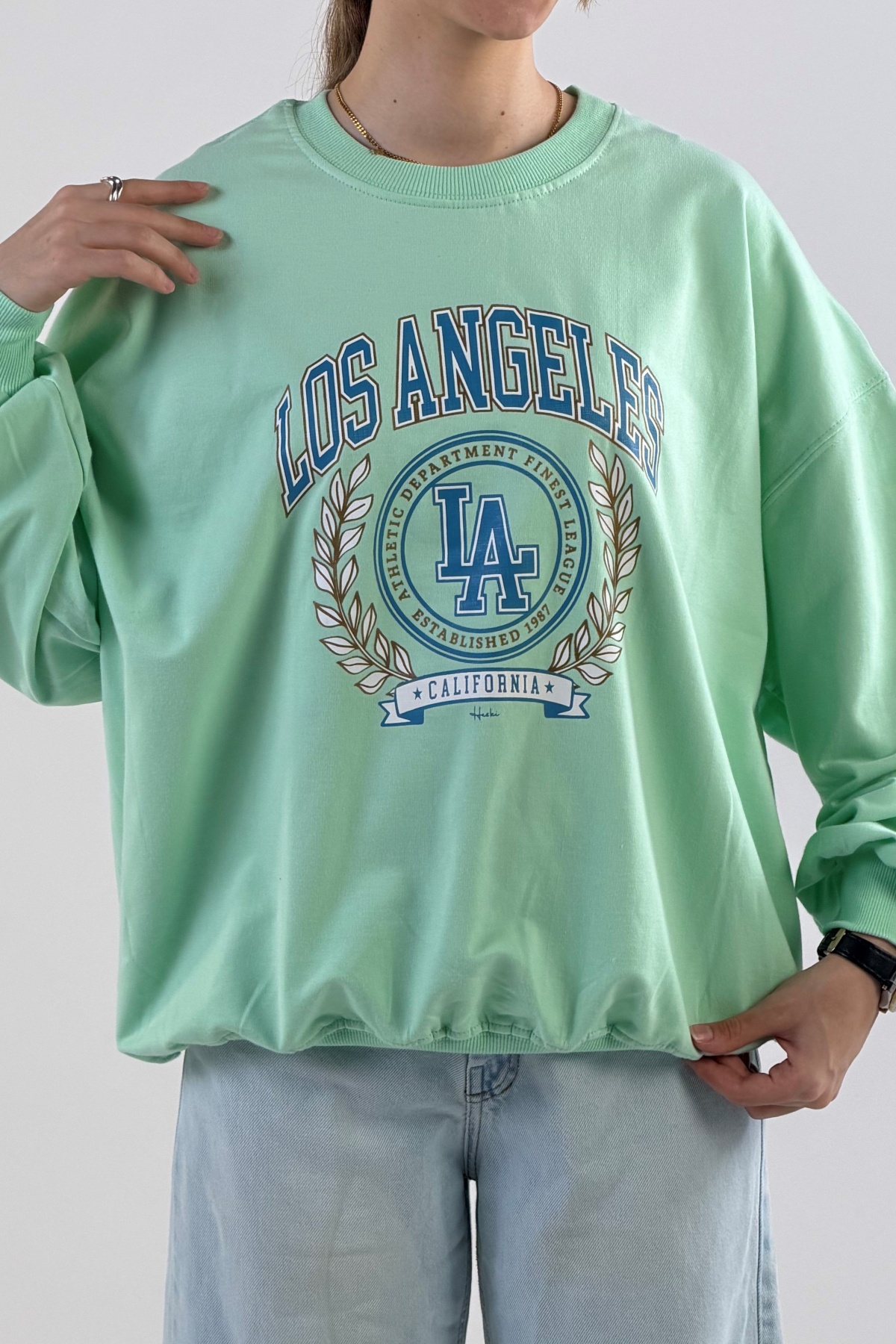 بلوز چاپ LOS ANGELES دورس (11036)
