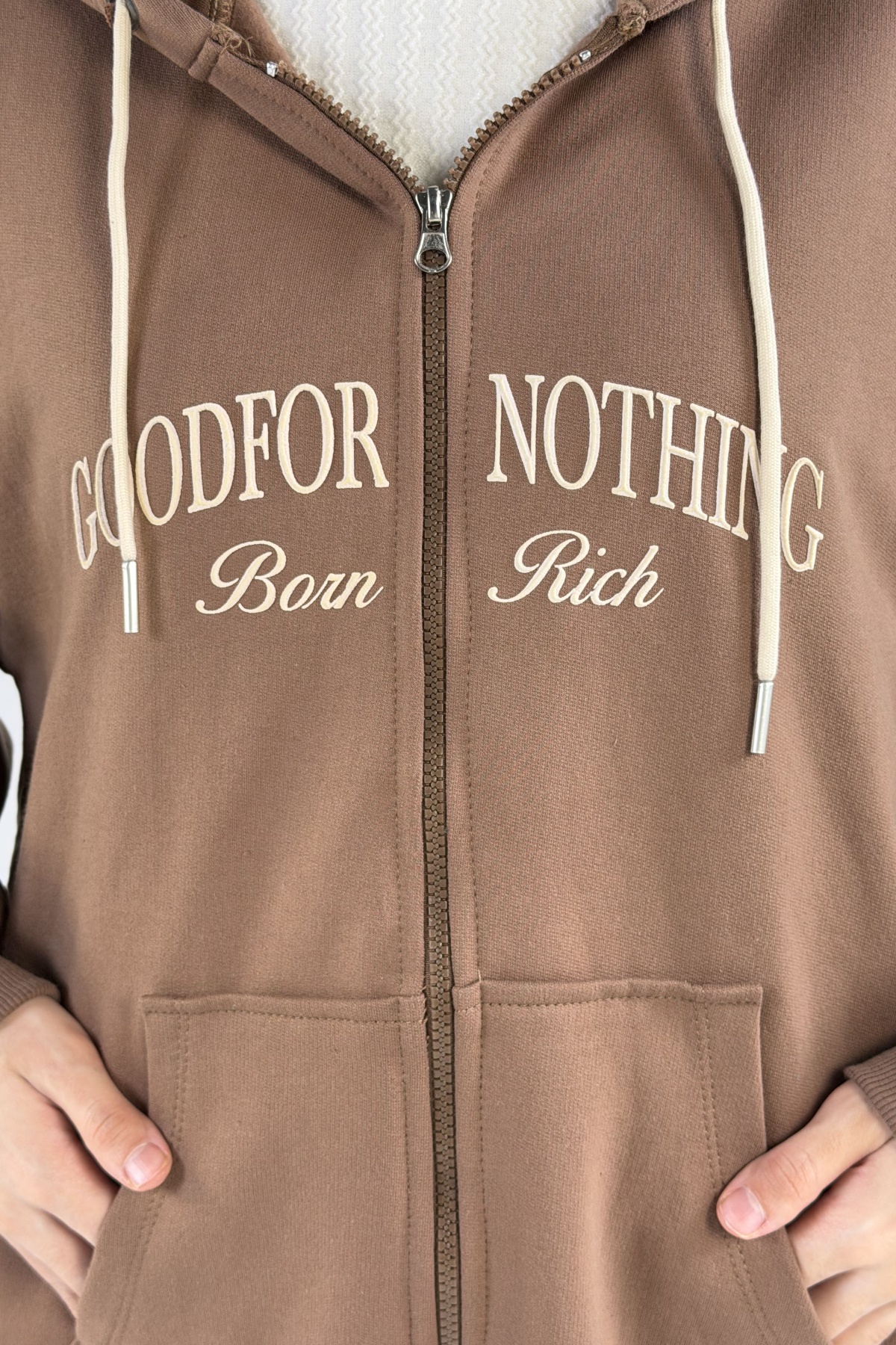 سوئیشرت چاپ GOOD FOR NOTHING دورس (11029)