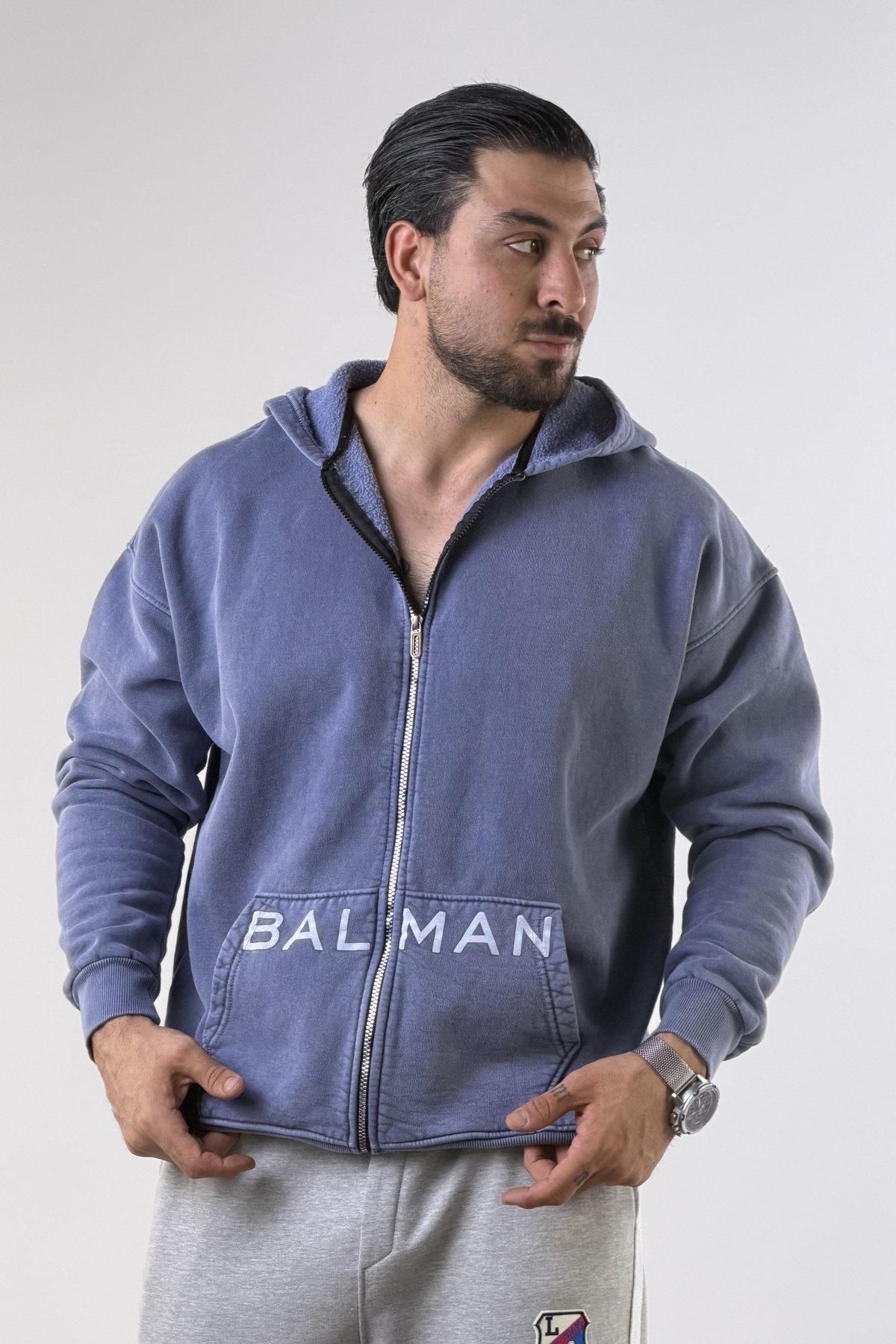سویشرت کلاهدار BAL MAN دورس (11298)