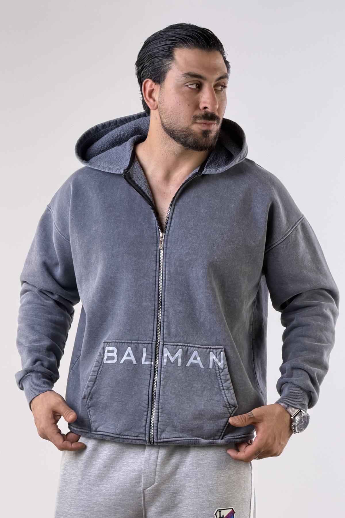 سویشرت کلاهدار BAL MAN دورس (11298)